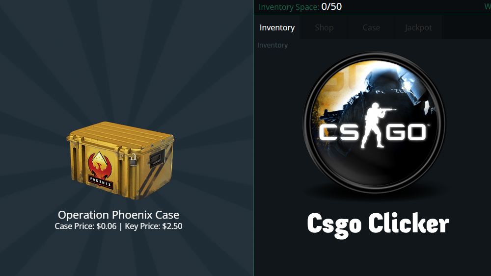 The skill upgrade menu in CSGO Clicker for aiming, reaction time, and auto-clicker efficiency.