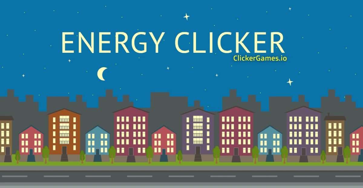 Character pressing the generator pedal to power up the city in Energy Clicker.